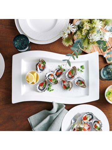 Villeroy & Boch Servierplatte NewWave in weiß
