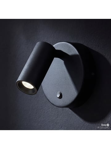 home24 Akku-Wandleuchte TEPA in Schwarz