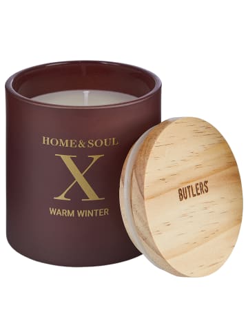 Butlers Duftkerze HOME & SOUL X Warm Winter in Rot