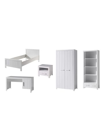 58 aufm Kessel JUGENDZIMMEREINRICHTUNG Karalynn 8 Jugendzimmer komplett MDF Weiß