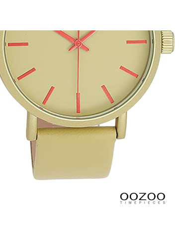 Oozoo Analog-Armbanduhr Oozoo Timepieces olivgrün groß (ca. 42mm)