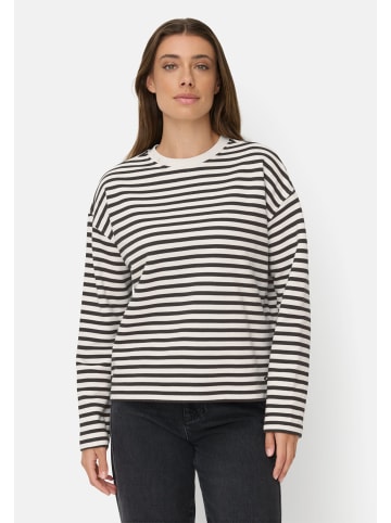 Camel Active Sweatshirt aus einem Baumwollmix in Schwarzweiß
