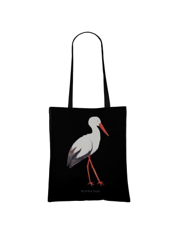 Mr. & Mrs. Panda Schultasche Storch ohne Spruch in Schwarz