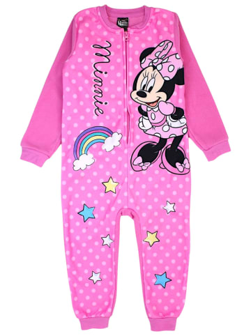 Disney Minnie Mouse Overall Fleece Schlafanzug Minnie Mouse in Pink