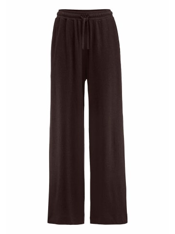 Hessnatur Jersey Hose Wide Leg  in kakao braun