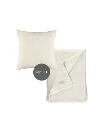 ESPRIT Wohndecke Set COMFY-2 in Weiß