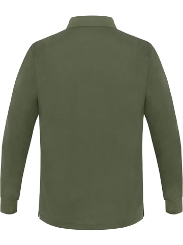 normani 2er Set Herren Langarm Poloshirt Lyroe in Oliv