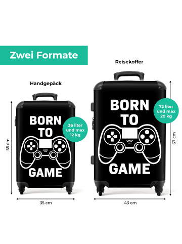 NoBoringSuitCases Suitcase, Handgepäck, Koffer, Trolley, Reisekoffer Born to Game Design