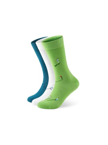 von Jungfeld Motivsocken Signature Icons I Bundle in Golf/Ski/Fishing
