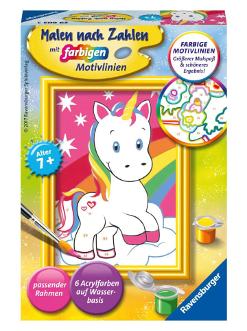 Ravensburger Süßes Einhorn. Malen nach Zahlen
