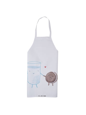 Mr. & Mrs. Panda Grillmeister-Schürze Milch Keks ohne Spruch in Weiß