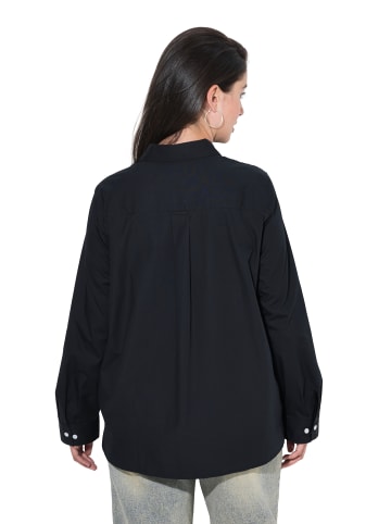 Ulla Popken Hemdbluse in schwarz