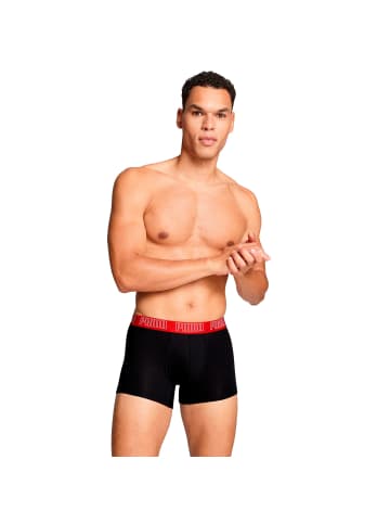 Puma Boxershort 2er Pack in Schwarz/Rot