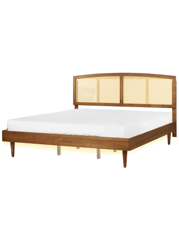 Beliani 8-tlg Doppelbett VARZY in Braun