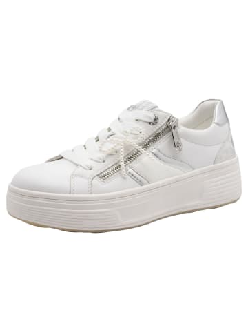 Tamaris WIDE FIT Sneaker in WHITE/SILVER