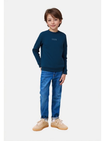 JACK & JONES Junior Sweatshirt 'Point Sweat Badge' in blau