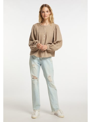 DreiMaster Damen Bluse in Steinbeige