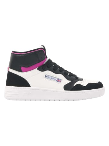 British Knights Sneaker Noors mid in schwarz/weiss/rosa
