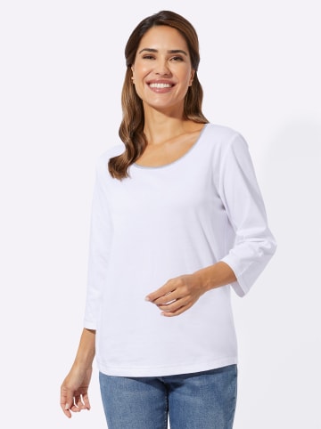 Sieh an! 3/4-Arm-Shirt in weiß