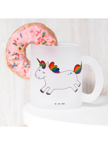 Mr. & Mrs. Panda Henkeltasse Einhorn Happy ohne Spruch in Transparent