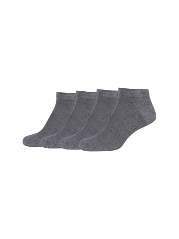 camano Sneakersocken 4er Pack ca-soft in dunkelgrau melange