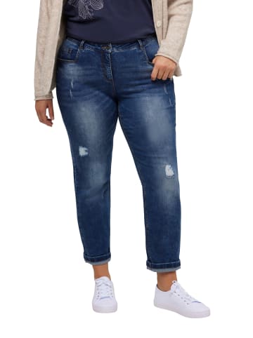 Ulla Popken Jeans in dark blue denim