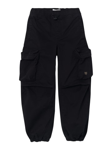 name it Jogger Cargo Hose Twill Parachute Chino Pants NKMBEN in Schwarz