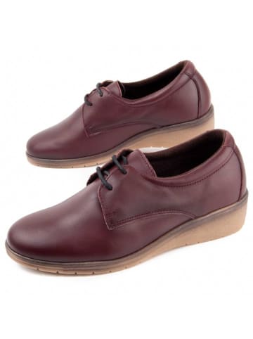 Purapiel Schnürschuhe Keilabsatz Anilav in Bordeaux