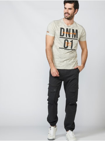 KOROSHI Kurzarm T-Shirt in weiß