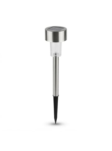 relaxdays 5 x Solarlampe in Silber/ Schwarz