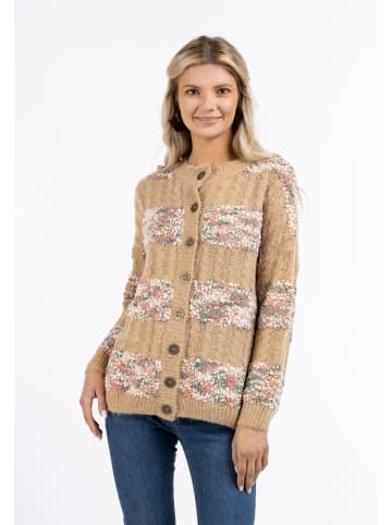 usha FESTIVAL Damen Damen Strickjacke Mit Knöpfen in Rauchmint Mehrfarbig