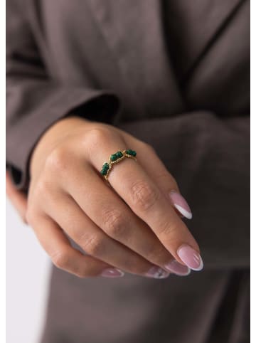 PURELEI Ring Green Harmony Gold