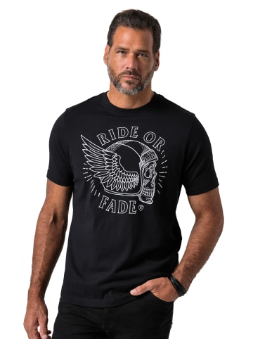 JP1880 Kurzarm T-Shirt in schwarz