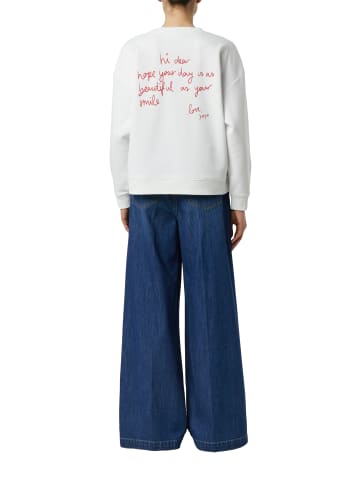 comma Sweatshirt in weiß rot