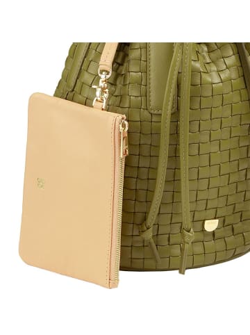 DuDu Filicudi M. Beuteltasche Leder 19 cm in olive