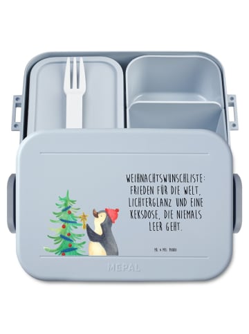 Mr. & Mrs. Panda MEPAL Bentobox Pinguin Weihnachtsbaum Motiv mit... in Blau Pastell