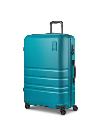 Redolz Pro ABS 4 Rollen Trolley 74 cm mit Dehnfalte in petrol