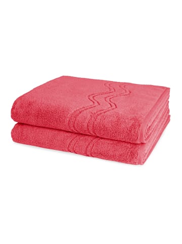 Ross 2 X Duschtuch im Set Cashmere feeling in Malve