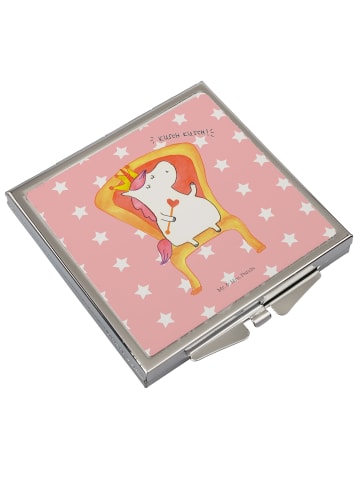 Mr. & Mrs. Panda Taschenspiegel Einhorn Prinzessin ohne Spruch in Rot Pastell