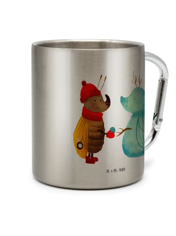 Mr. & Mrs. Panda Kaffeetasse Nachtfalter Schneemann ohne Spruch in Silber