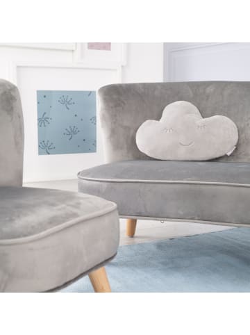 roba Lil Sofa' Bundle: Sofa, Sessel & Wolkenkissen Silbergrau