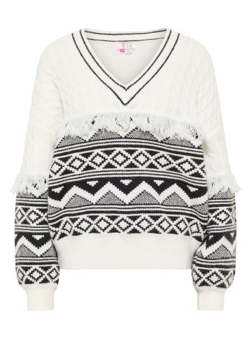 IZIA Strick Pullover in Wollweiss
