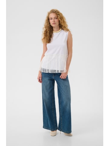 CULTURE Ärmellose Bluse CUhales Relaxed fit in Spring Gardenia