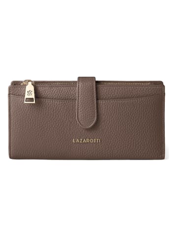 Lazarotti Bologna Leather Geldbörse Leder 20 cm in taupe