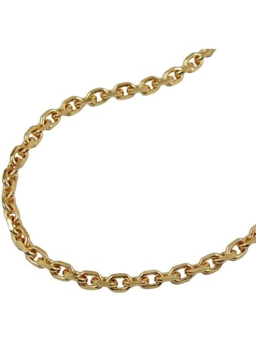 Gallay Kette Ankerkette 2,6mm 8fach diamantiert vergoldet AMD 50cm in gold