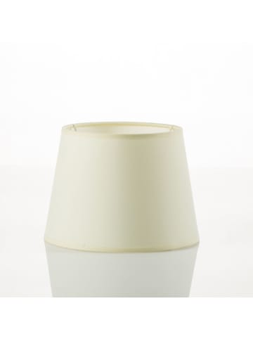 Licht-Erlebnisse Lampenschirm Ø 19.5 x (H)14 cm in Ecru