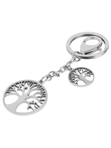 Adeliás Damen Anhänger – Lebensbaumanhänger aus Edelstahl in silber