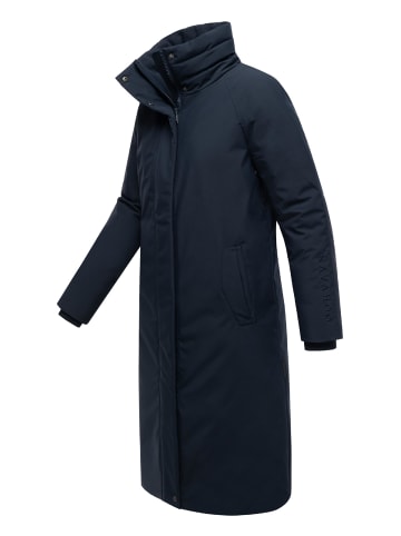 Navahoo Wintermantel Traumblüte 14 in Navy
