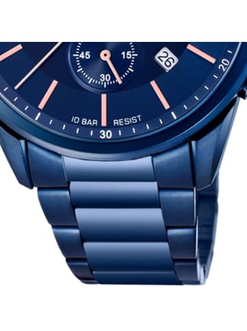 Lotus Analog-Armbanduhr Lotus Khrono blau groß (ca. 43mm)