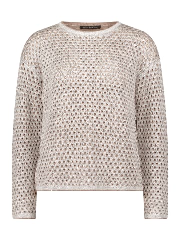 Betty Barclay Strickpullover mit Lochmuster in Patch Taupe/Beige